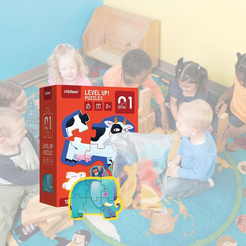 PUZZLE ROMPECABEZAS IMPORTCLICK INF.20 MULTICOLOR INFANTIL 4 EN 1 NIVEL 1 ANIMAL - 6