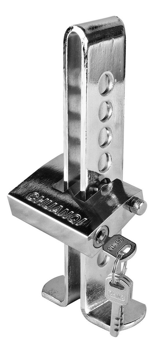 TRABA PEDAL IMPORTCLICK + CANDADO BICICLETA ANTIRROBO SEGURIDAD ACERO INOXIDABLE - 1