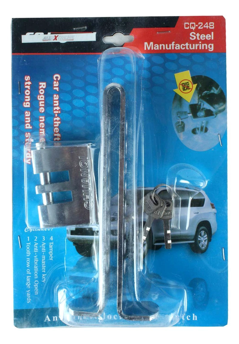 TRABA PEDAL IMPORTCLICK + CANDADO BICICLETA ANTIRROBO SEGURIDAD ACERO INOXIDABLE - 5