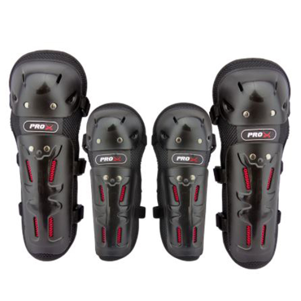 SET IMPORTCLICK RODILLERAS CODERAS MOTO BICICLETA PRO - 4