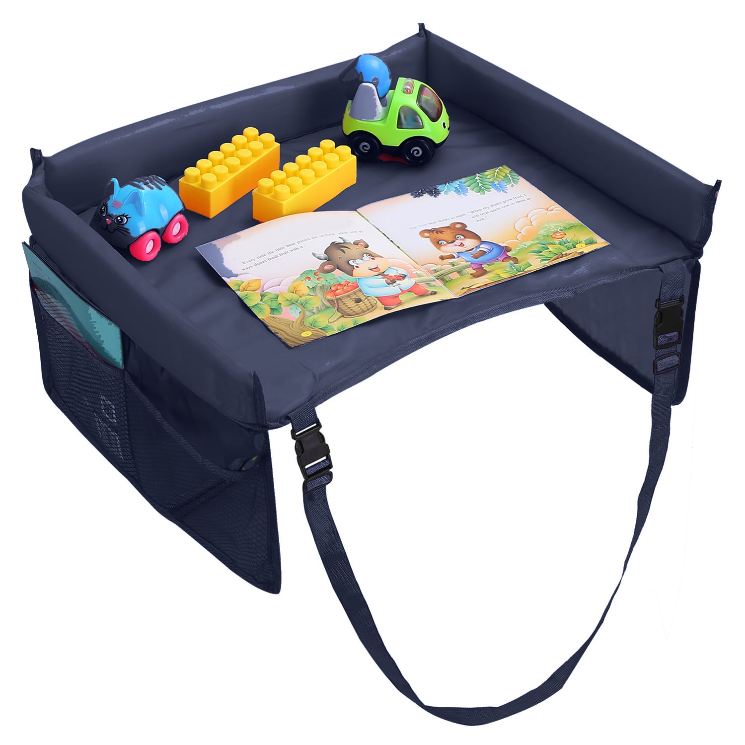 MESA VIAJE INFANTIL AUTOMÓVIL IMPORTCLICK AZUL - 1