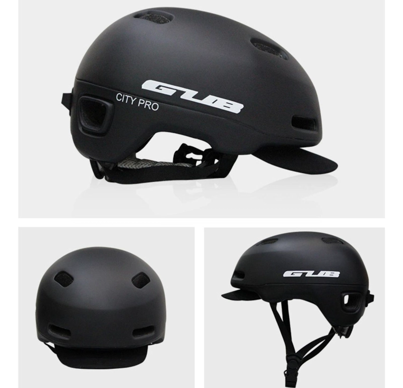 CASCO BICICLETA IMPORTCLICK CITY VISERA PROFESIONAL TALLA M NEGRO - 2