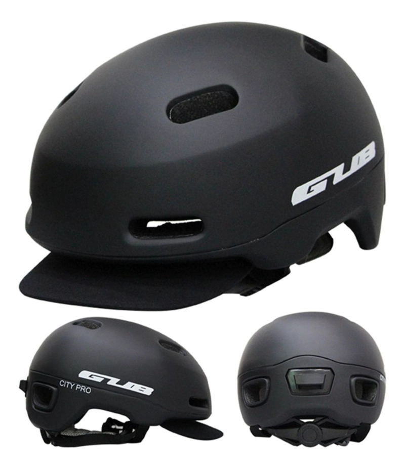 CASCO BICICLETA IMPORTCLICK CITY VISERA PROFESIONAL TALLA M NEGRO - 3