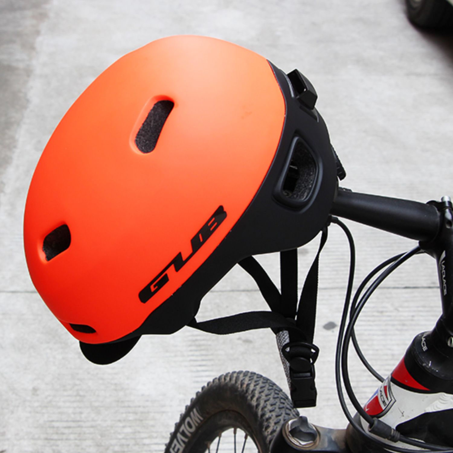 CASCO BICICLETA IMPORTCLICK CITY VISERA PROFESIONAL TALLA L NARANJO - 5
