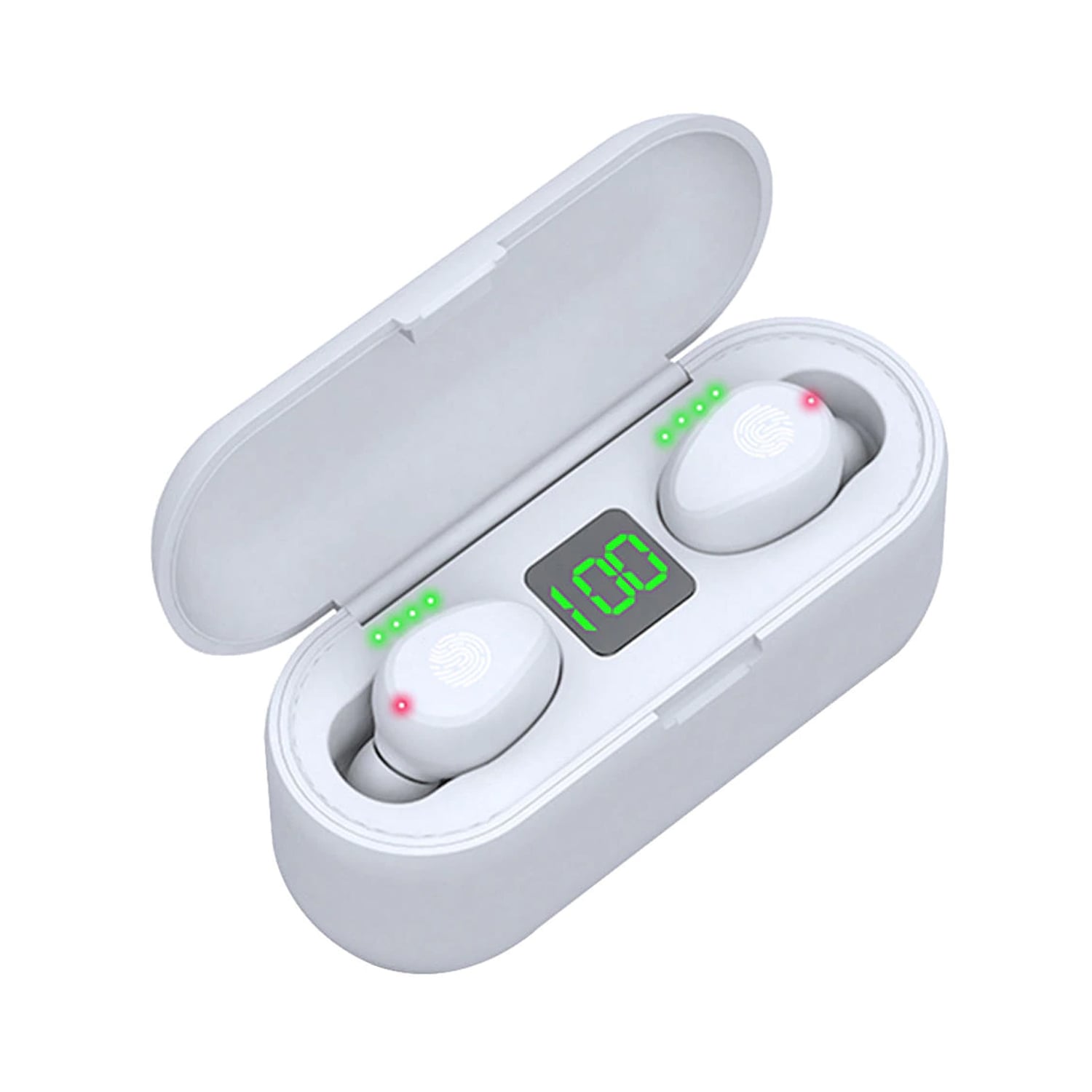 AUDÍFONOS IMPORTCLICK TEC.122 MAGNETICO INDICADOR BLUETOOTH BLANCO - 2