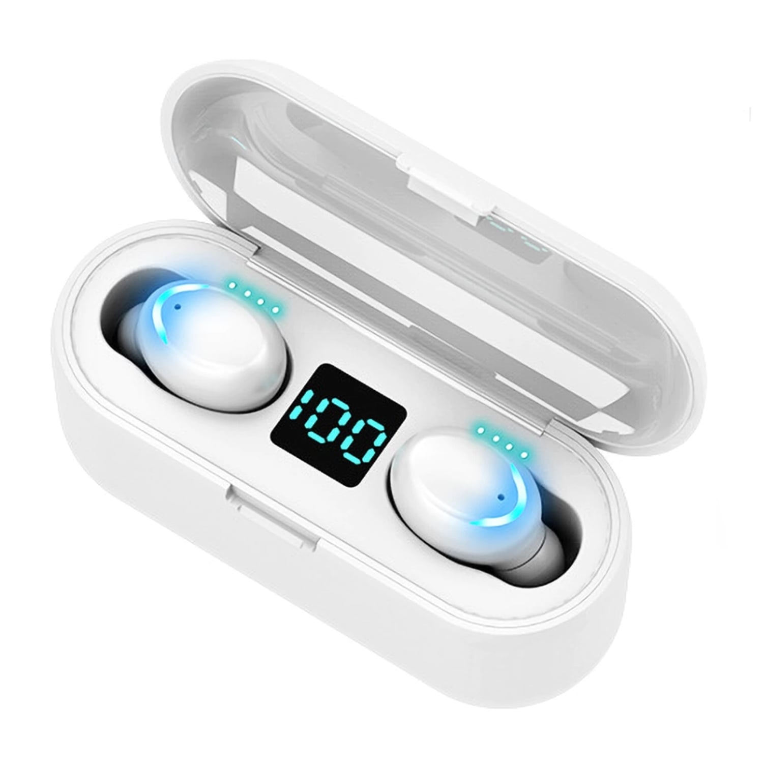 AUDÍFONOS IMPORTCLICK TEC.122 MAGNETICO INDICADOR BLUETOOTH BLANCO - 3