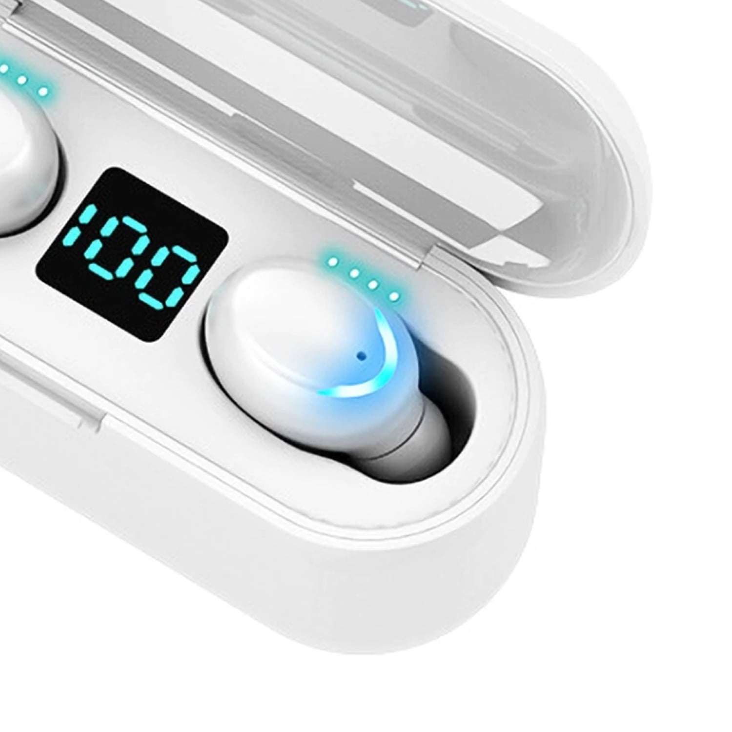 AUDÍFONOS IMPORTCLICK TEC.122 MAGNETICO INDICADOR BLUETOOTH BLANCO - 4