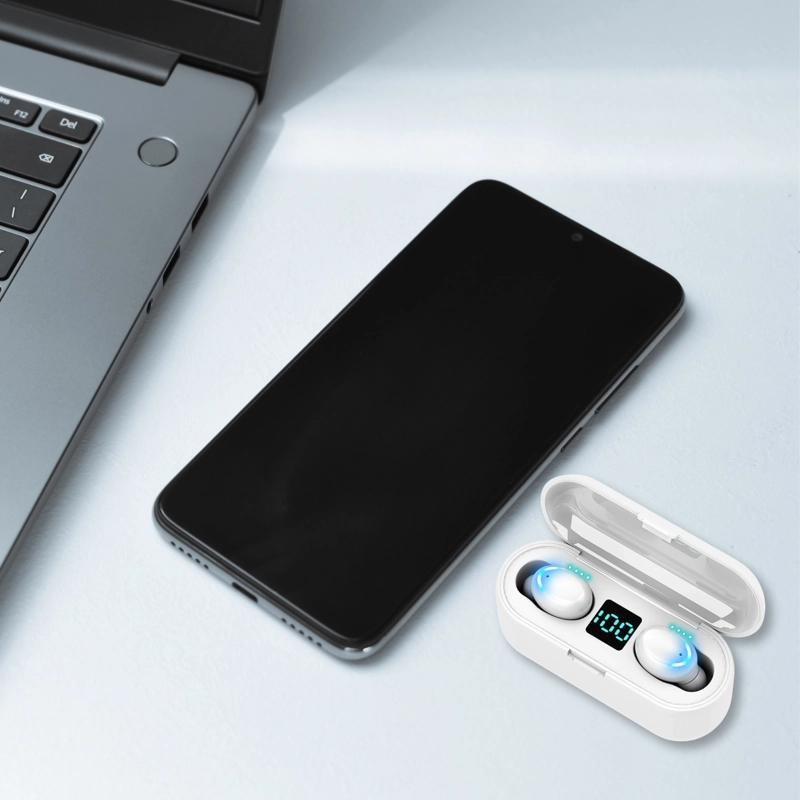 AUDÍFONOS IMPORTCLICK TEC.122 MAGNETICO INDICADOR BLUETOOTH BLANCO - 5
