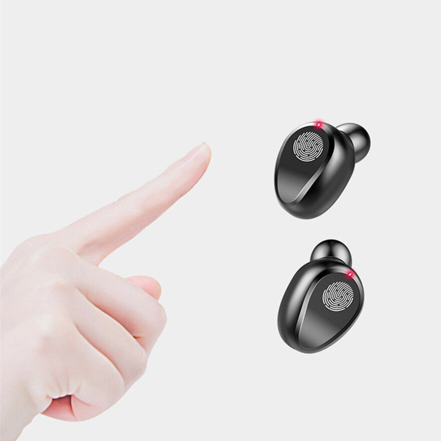 AUDÍFONOS IMPORTCLICK TEC.121 MAGNETICO INDICADOR BLUETOOTH NEGRO - 3