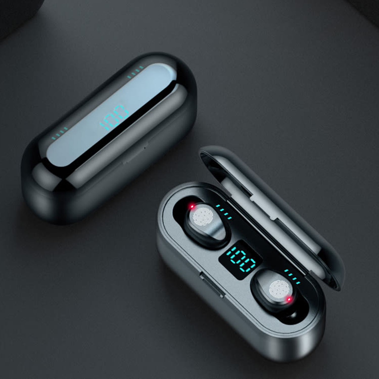 AUDÍFONOS IMPORTCLICK TEC.121 MAGNETICO INDICADOR BLUETOOTH NEGRO - 6