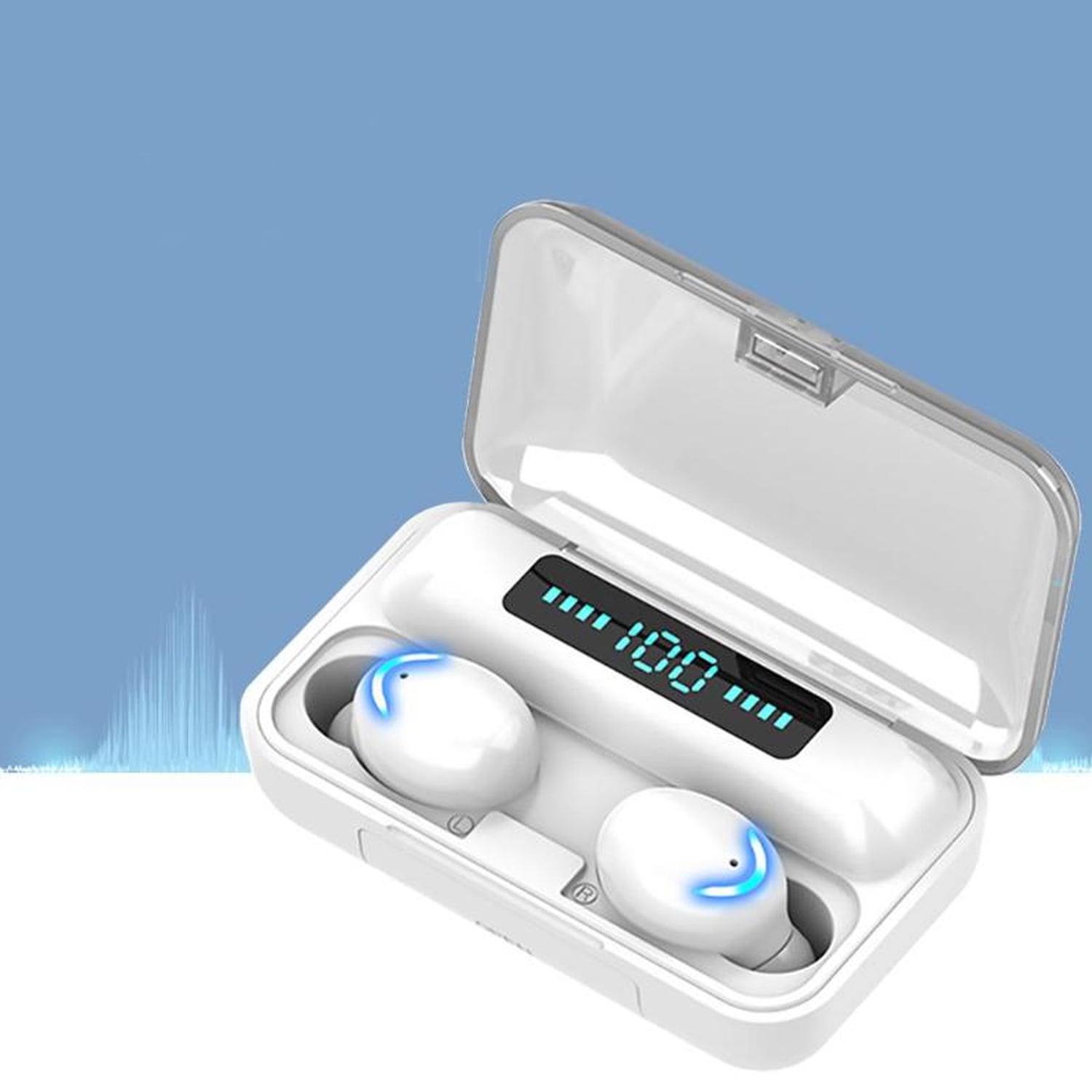AUDÍFONOS IMPORTCLICK TRUE WIRELESS TEC.124 INDICADOR BLUETOOTH BLANCO - 2