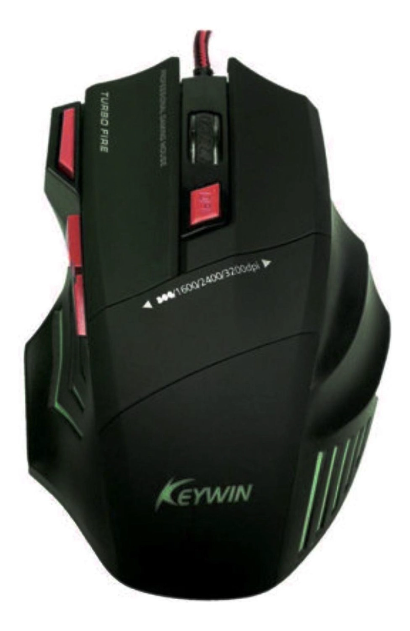 KIT MOUSE GAMER MOUSEPAD ERGONOMICO ROJO - 2