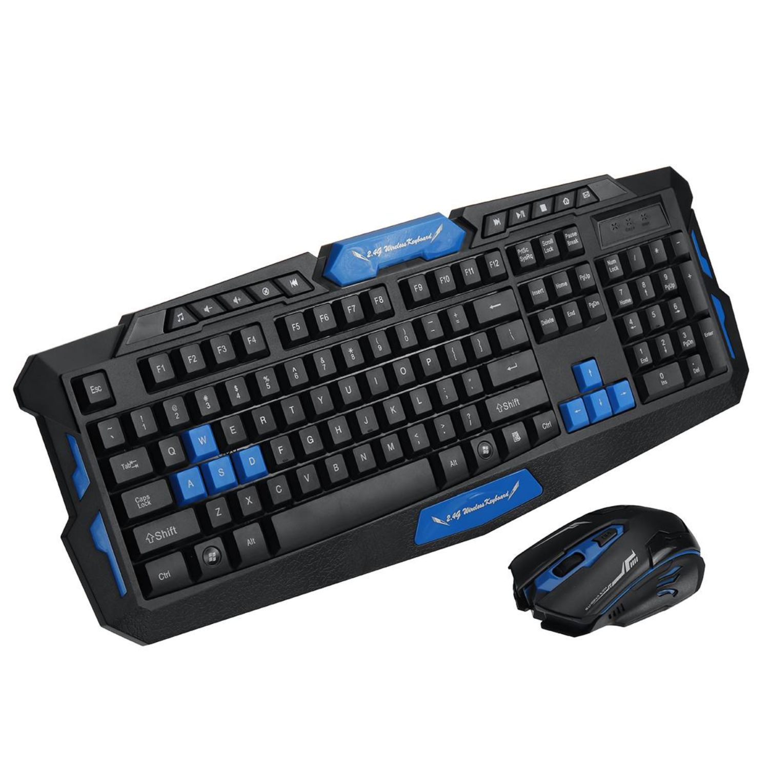 KIT GAMER UNIVERSAL INALÁMBRICO IMPORTCLICK TECLADO + MOUSE HK8100 - 1