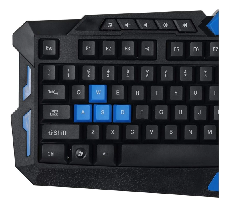 KIT GAMER UNIVERSAL INALÁMBRICO IMPORTCLICK TECLADO + MOUSE HK8100 - 4