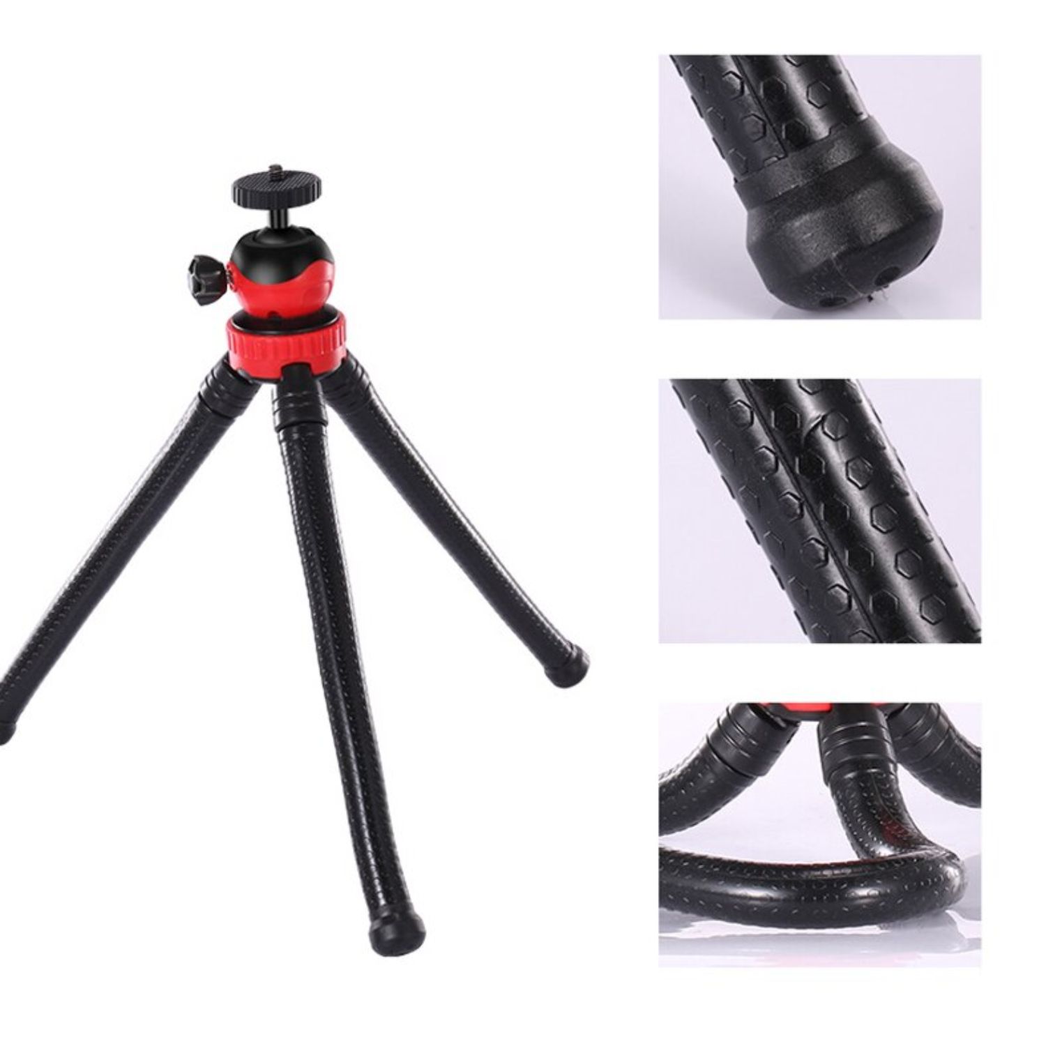 KIT IMPORTCLICK TEC.65 STREAMING SMARTPHONE TRÍPODE FLEXIBLE LUZ MICRÓFONO CONTROL REMOTO - 2
