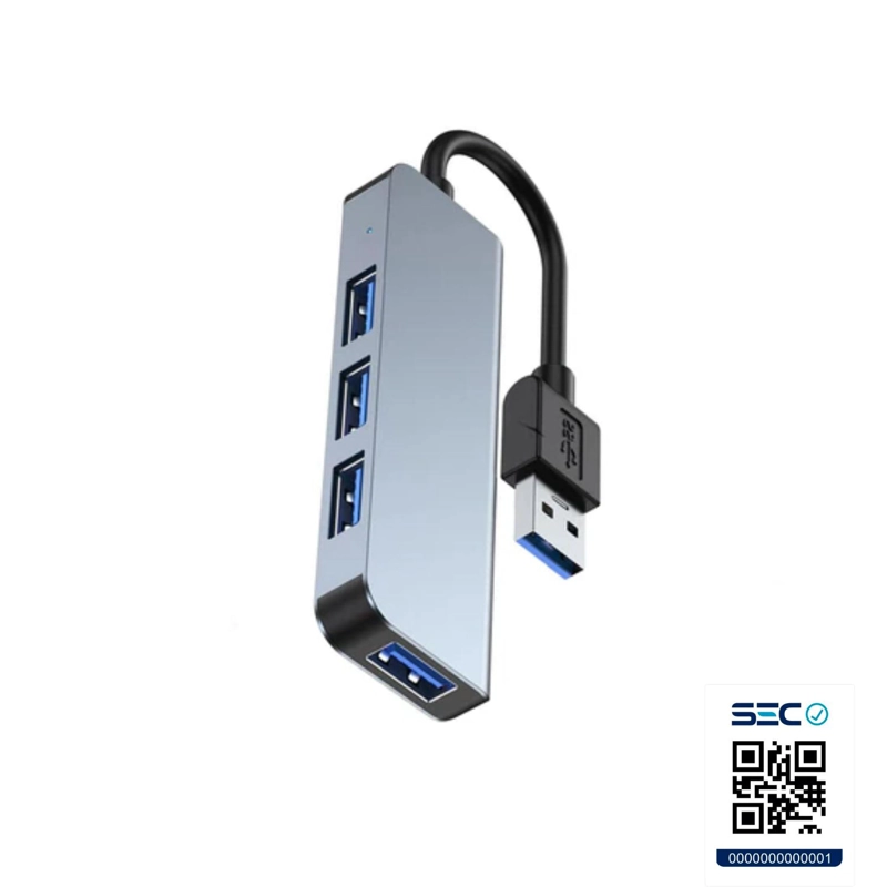 HUB USB 3.0 4 PUERTOS ALUMINIO - 5