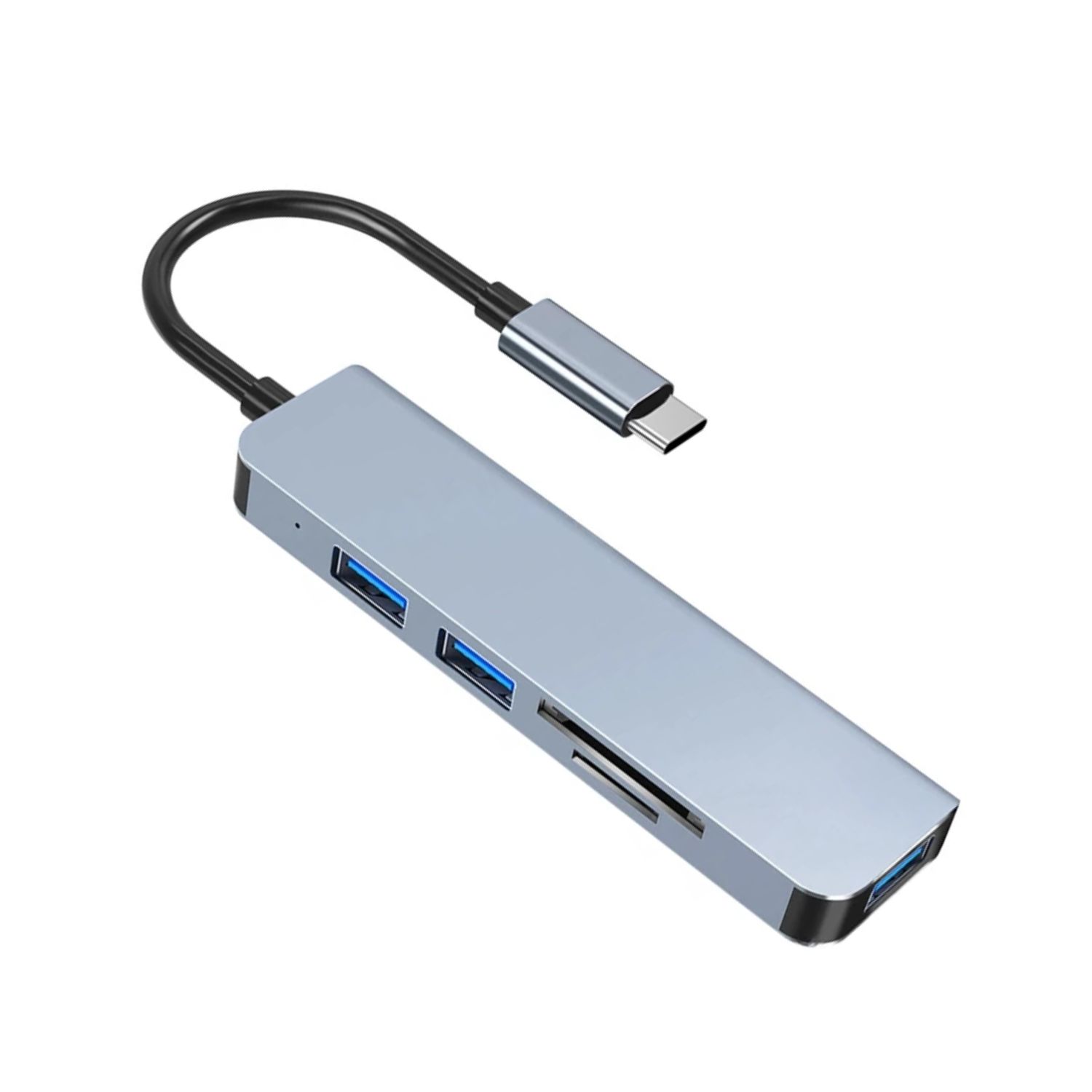 HUB C 5 EN 1 2 LECTORES TARJETA USB - 1
