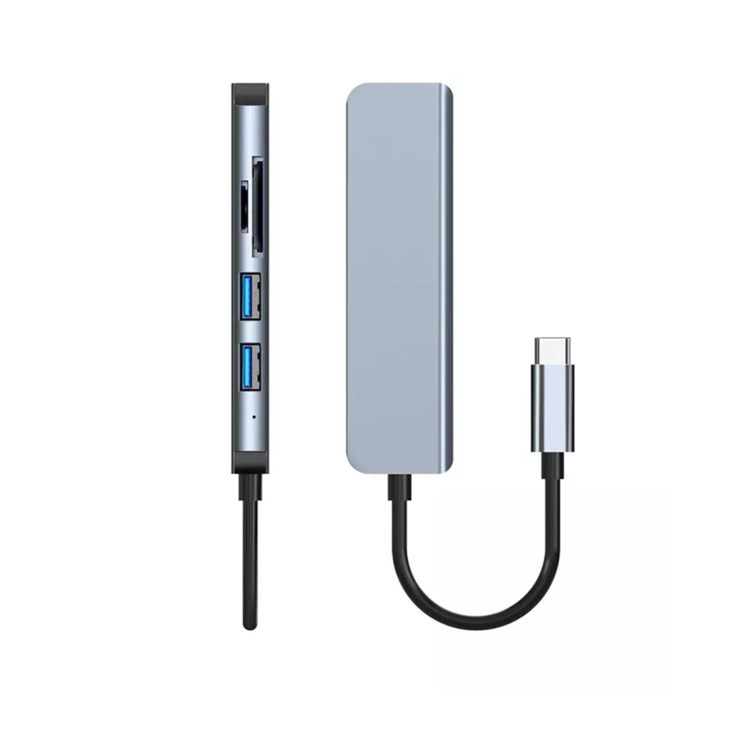 HUB C 5 EN 1 2 LECTORES TARJETA USB - 4