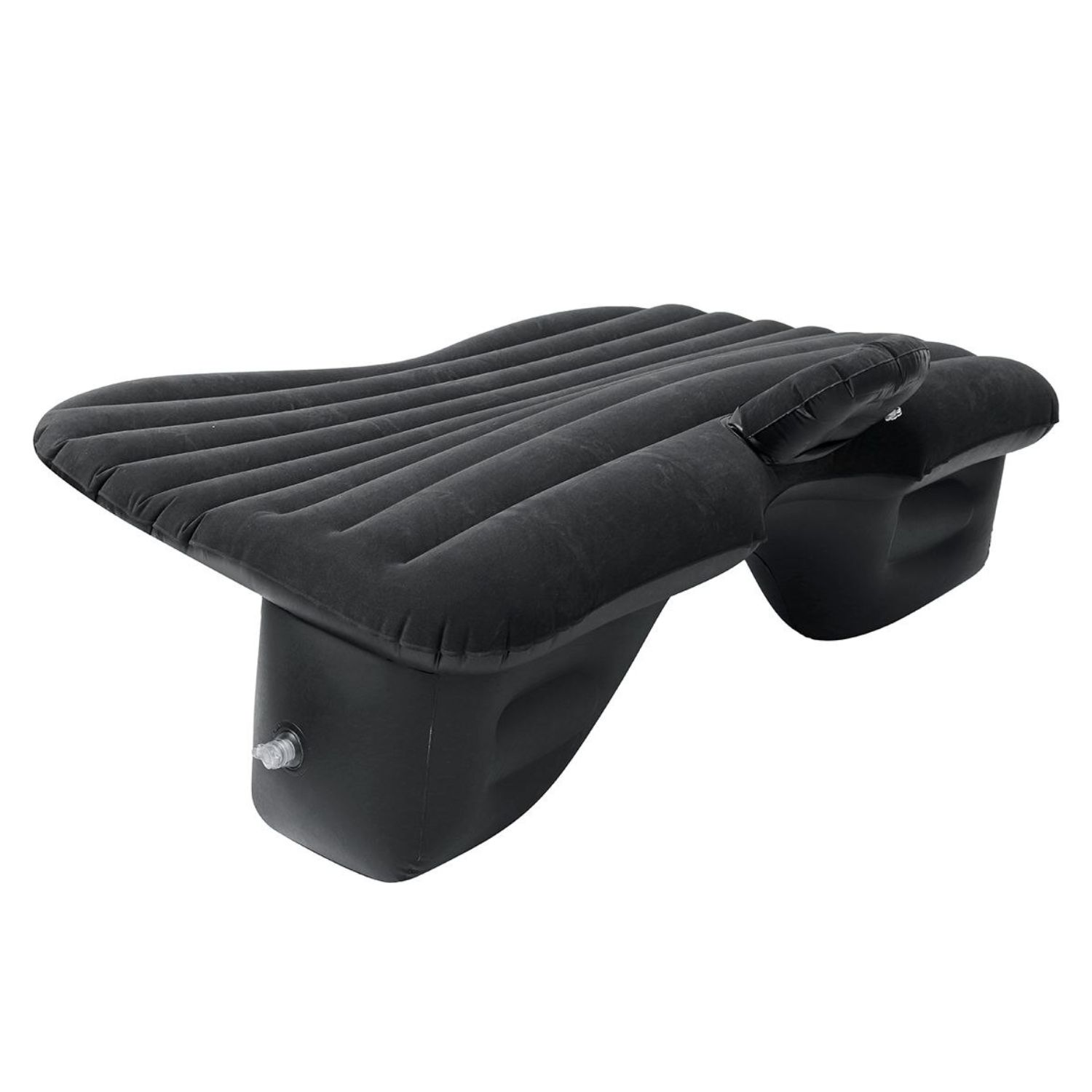COLCHÓN INFLABLE IMPORTCLICK 30 CM AUTO ALMOHADA CON COMPRESOR NEGRO - 1