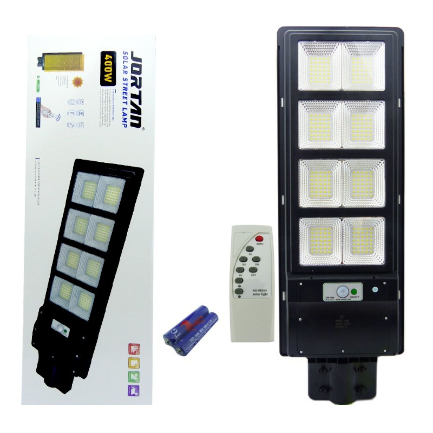 FOCO SOLAR 280 LED 8 PLACAS 400 WATT CONTROL REMOTO - 4