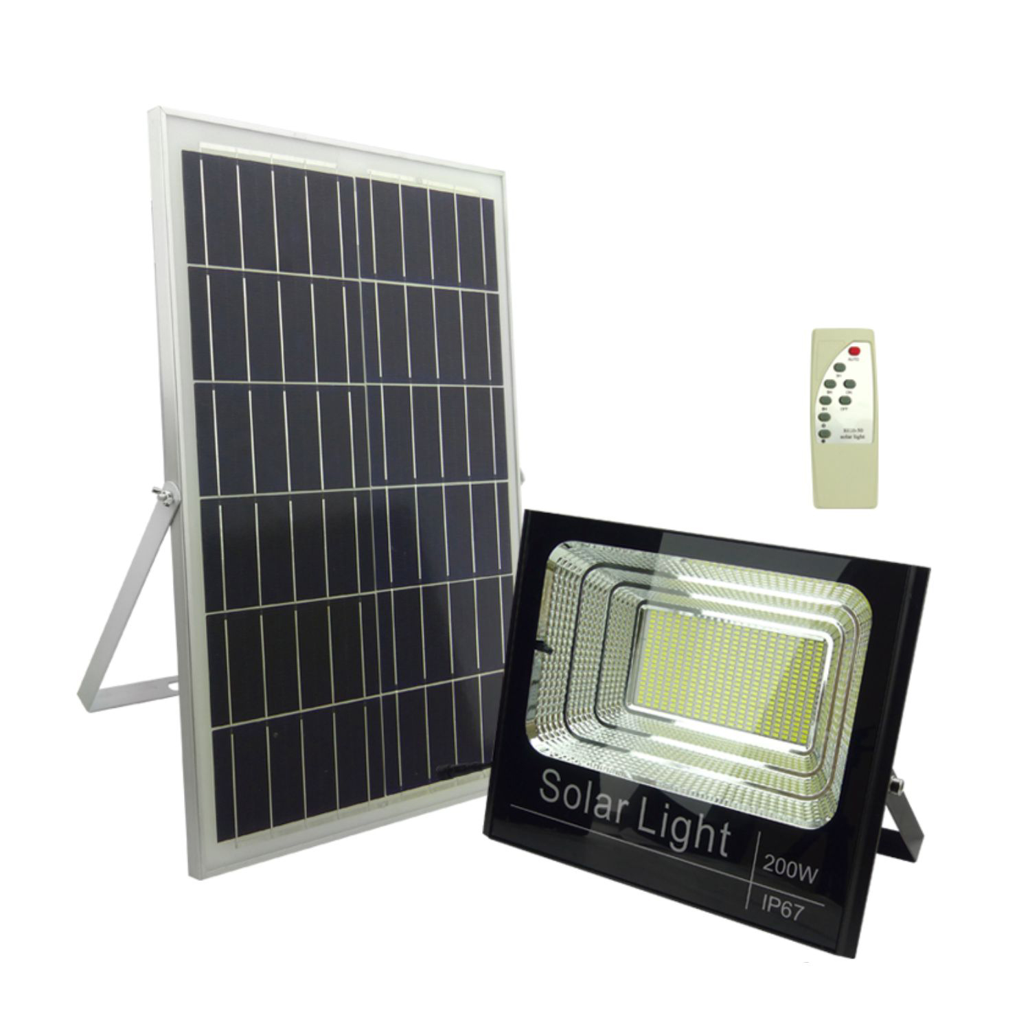 FOCO SOLAR 397 LED 200 WATT PANEL SOLAR CONTROL REMOTO - 1