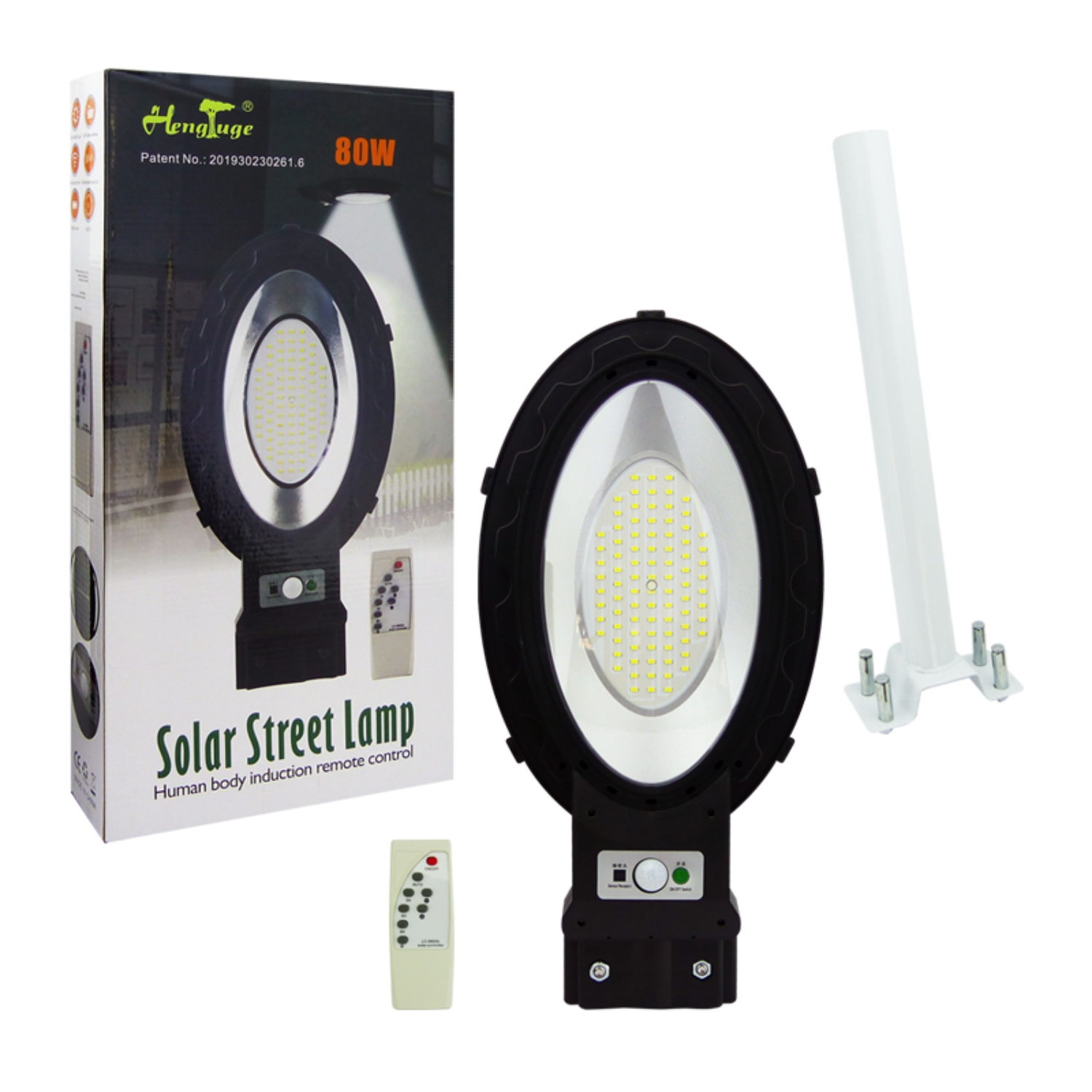 FOCO SOLAR 90 LED OVALADO 80 WATT 1000 LÚMENES - 4