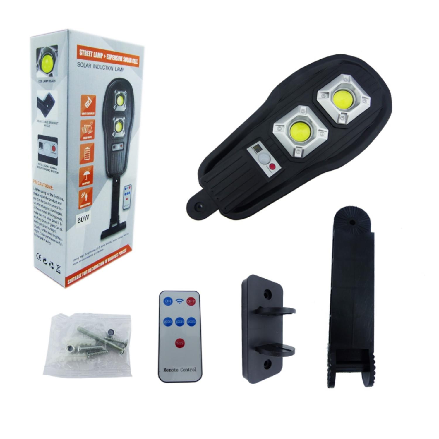 FOCO SOLAR PARED LED COB 60 WATT SENSOR MOVIMIENTO - 3