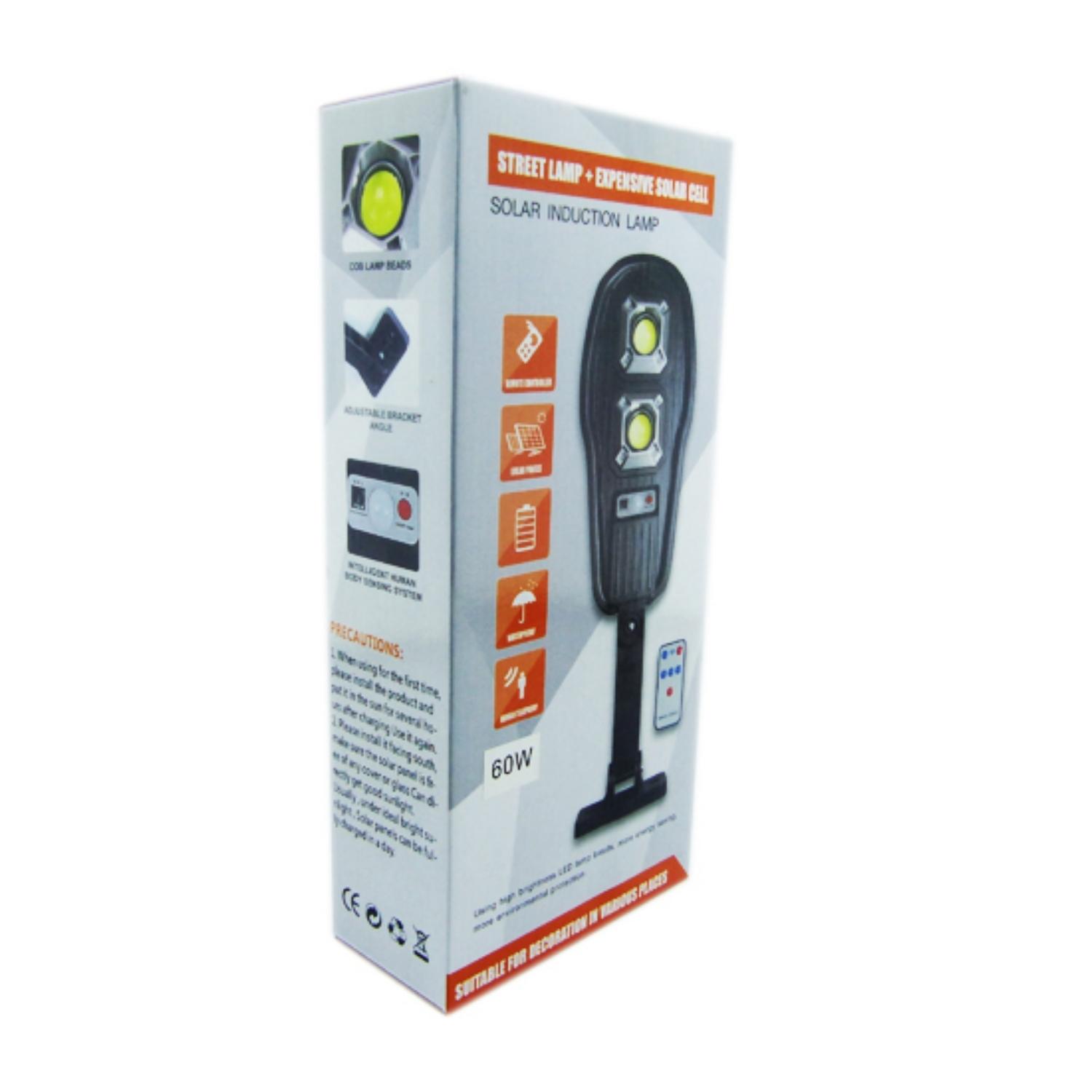 FOCO SOLAR PARED LED COB 60 WATT SENSOR MOVIMIENTO - 4