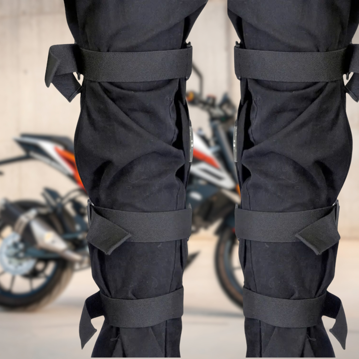 RODILLERAS ARTICULADAS MOTO BICICLETA DELUXE - 5