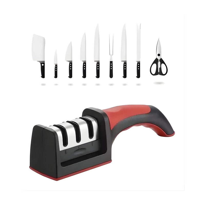 AFILADOR CUCHILLOS COCINA KNIFE SHARPENER 3 MEDIDAS - 4