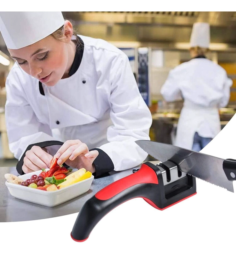 AFILADOR CUCHILLOS COCINA KNIFE SHARPENER 3 MEDIDAS - 8