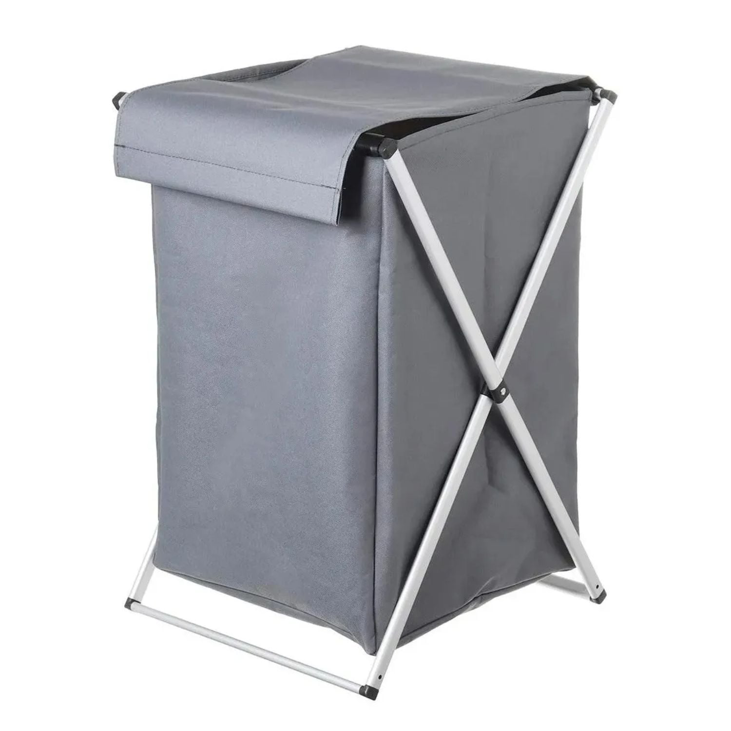 CANASTO CESTA ORGANIZADOR ROPA PLEGABLE XL GRIS - 1