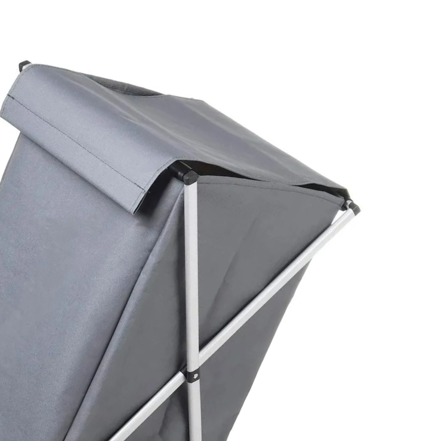 CANASTO CESTA ORGANIZADOR ROPA PLEGABLE XL GRIS - 3