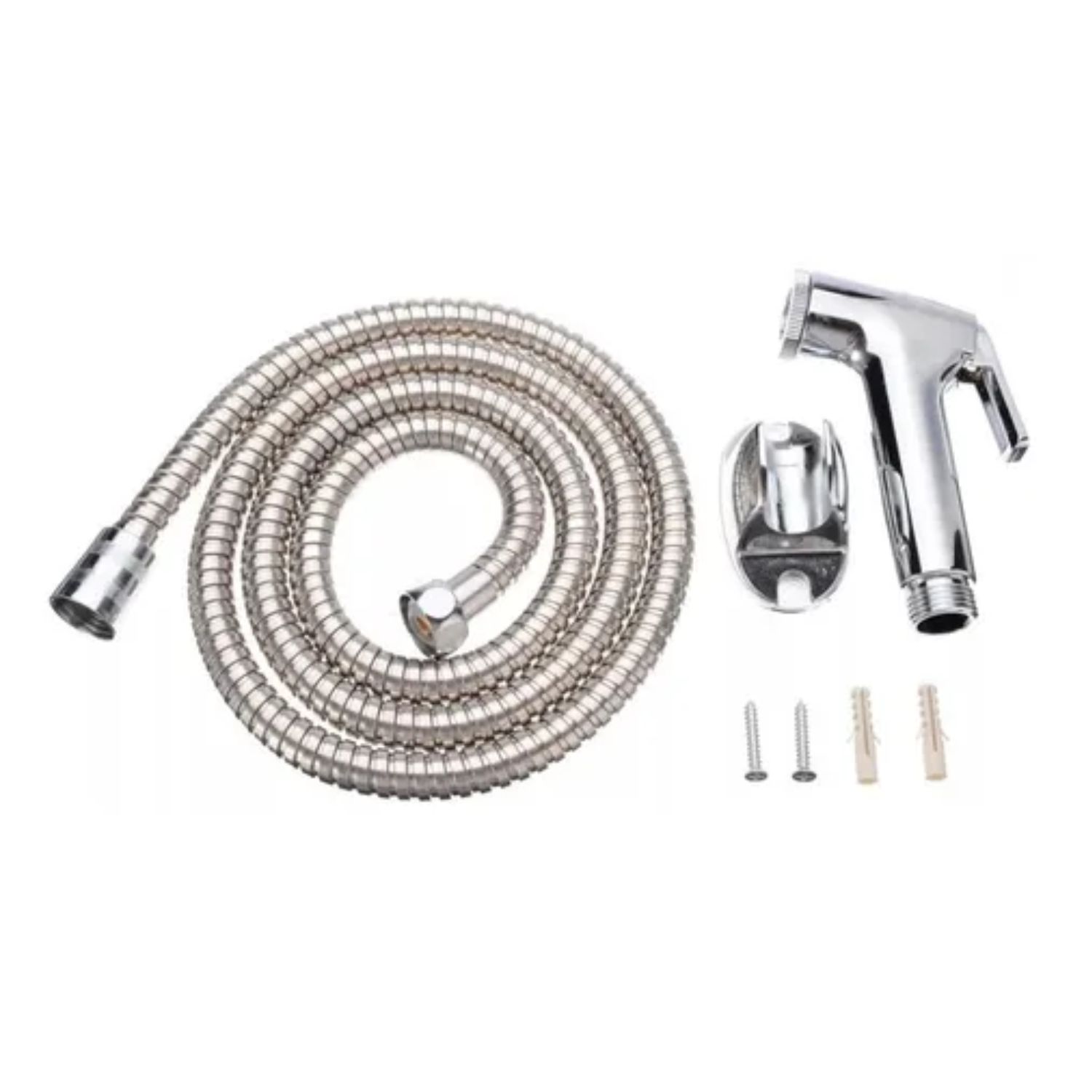 DUCHA BAÑO BIDET ÁRABE SOPORTE MANGUERA FLEXIBLE WC - 4