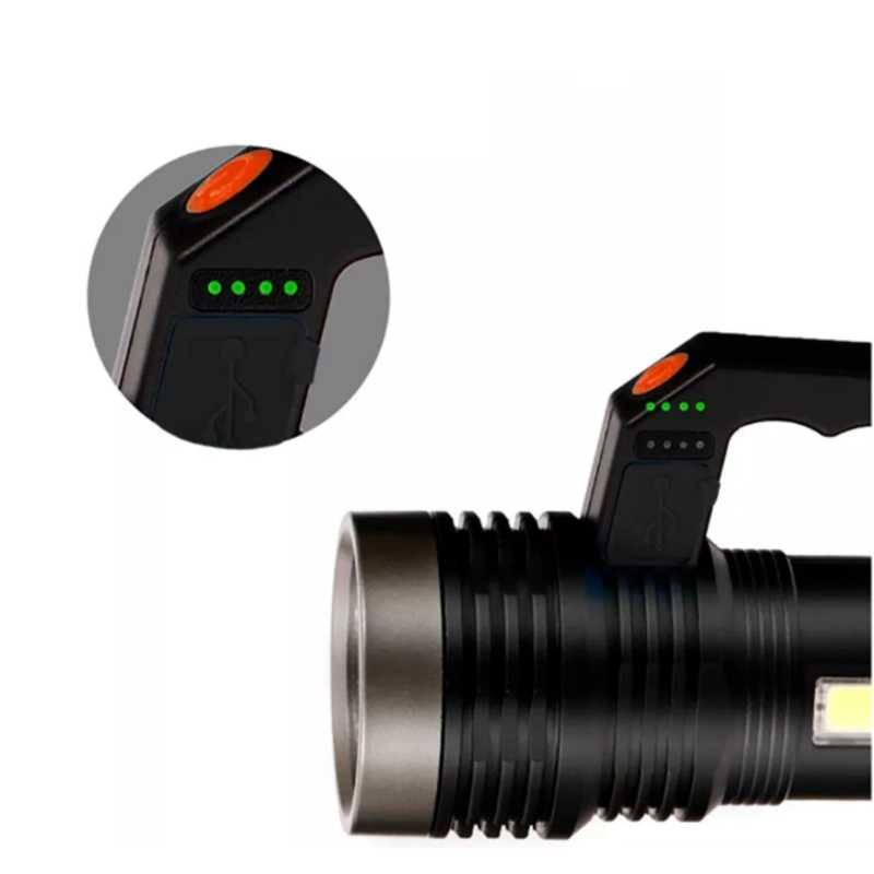 LINTERNA SOLAR IMPORTCLICK HOG.226 PVC 1 LED + 1 COB RECARGABLE INDICADOR CARGA - 3