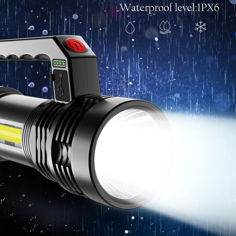 LINTERNA SOLAR IMPORTCLICK HOG.226 PVC 1 LED + 1 COB RECARGABLE INDICADOR CARGA - 6