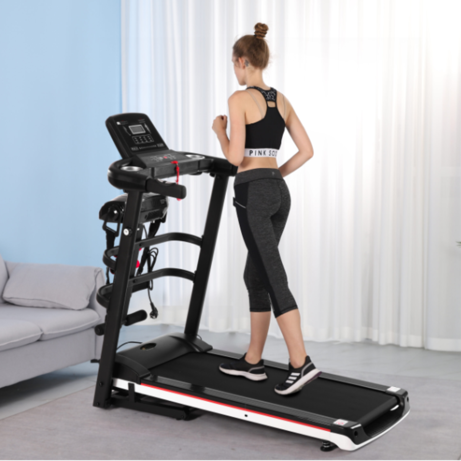 TROTADORA IMPORTCLICK DEP.68 CAMINADORA DEPORTIVA ELÉCTRICO FITNESS 2 HP 100 KG - 8