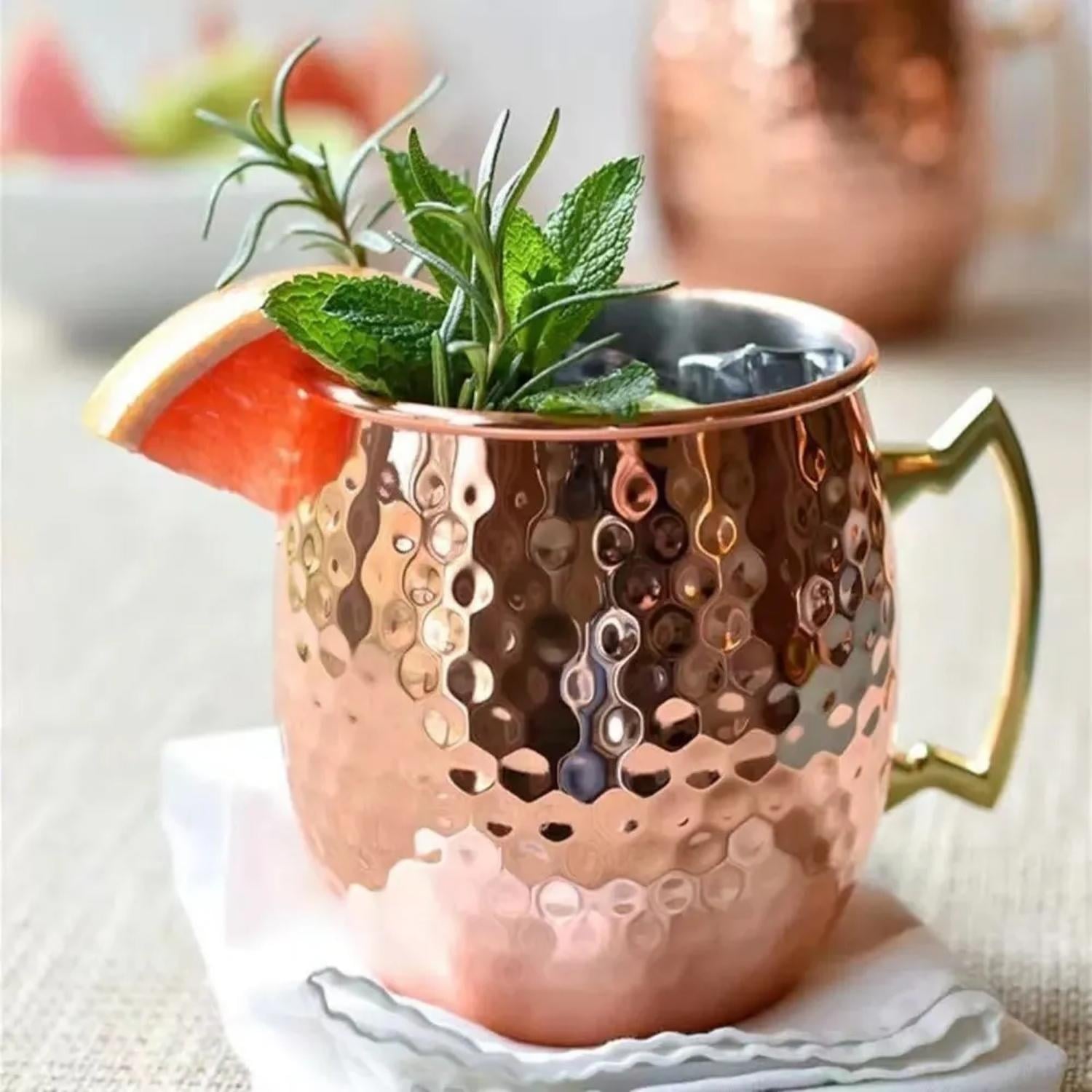 SET 4 MUG COBRE VASOS COCTEL MOSCOW MULE 500 ML PREMIUM - 3