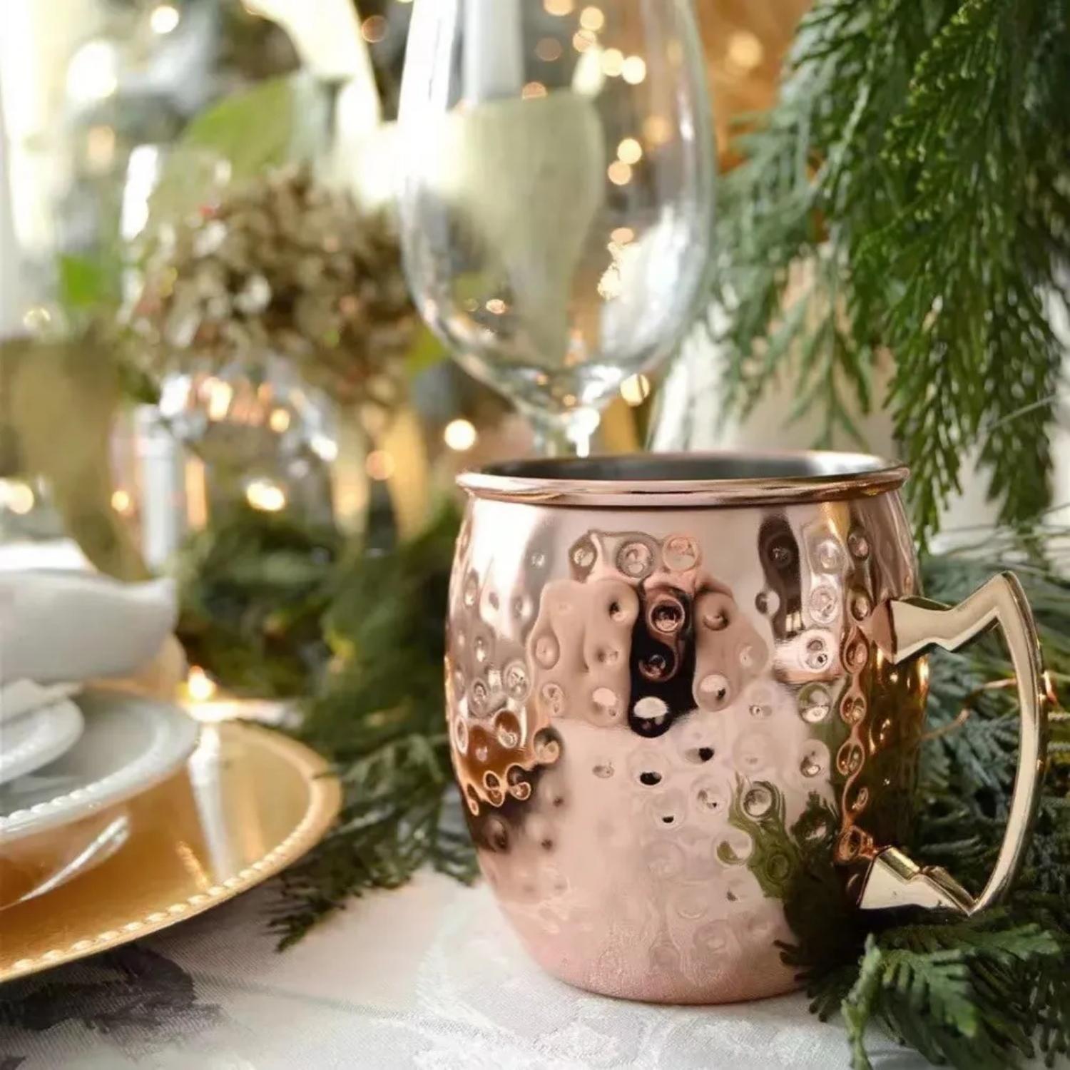 SET 4 MUG COBRE VASOS COCTEL MOSCOW MULE 500 ML PREMIUM - 5