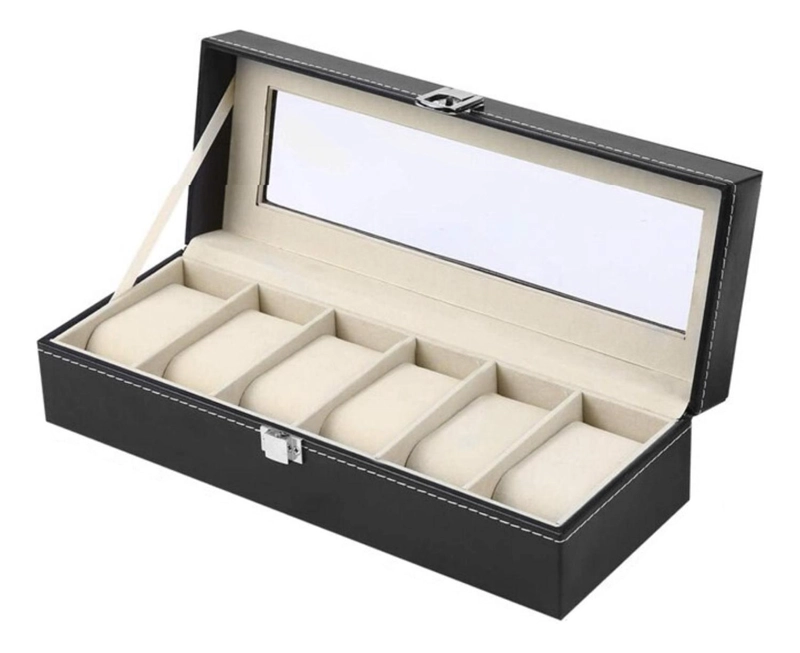 ORGANIZADOR RELOJ DELUXE 6 RELOJES - 1