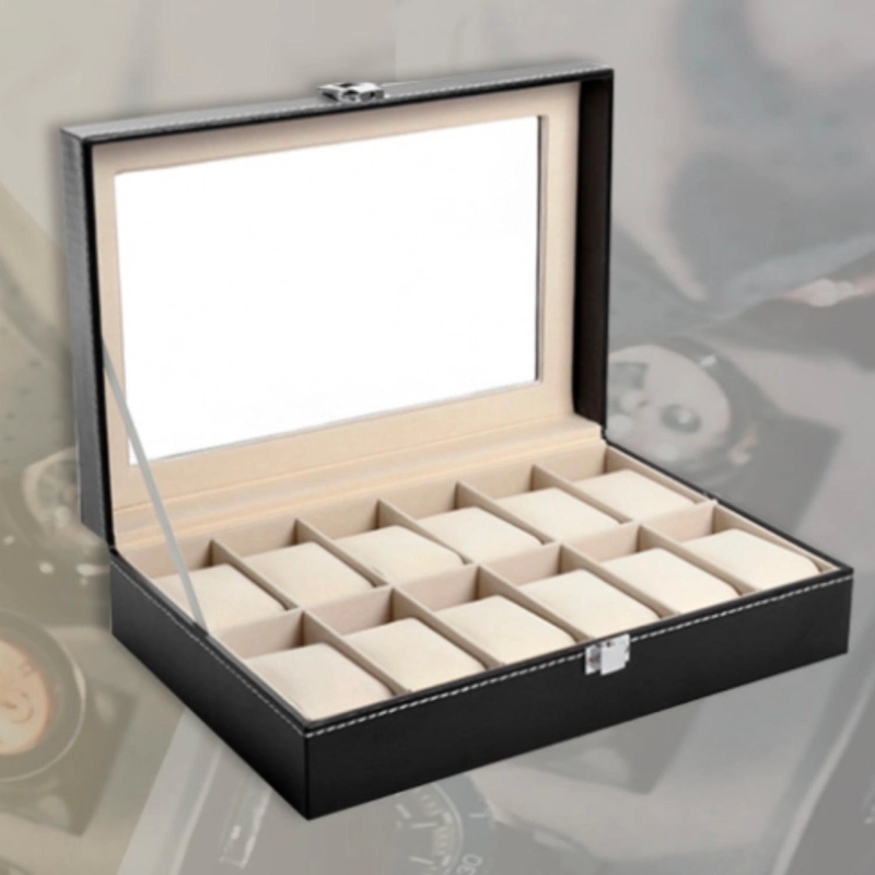 ORGANIZADOR RELOJ DELUXE 12 RELOJES - 6