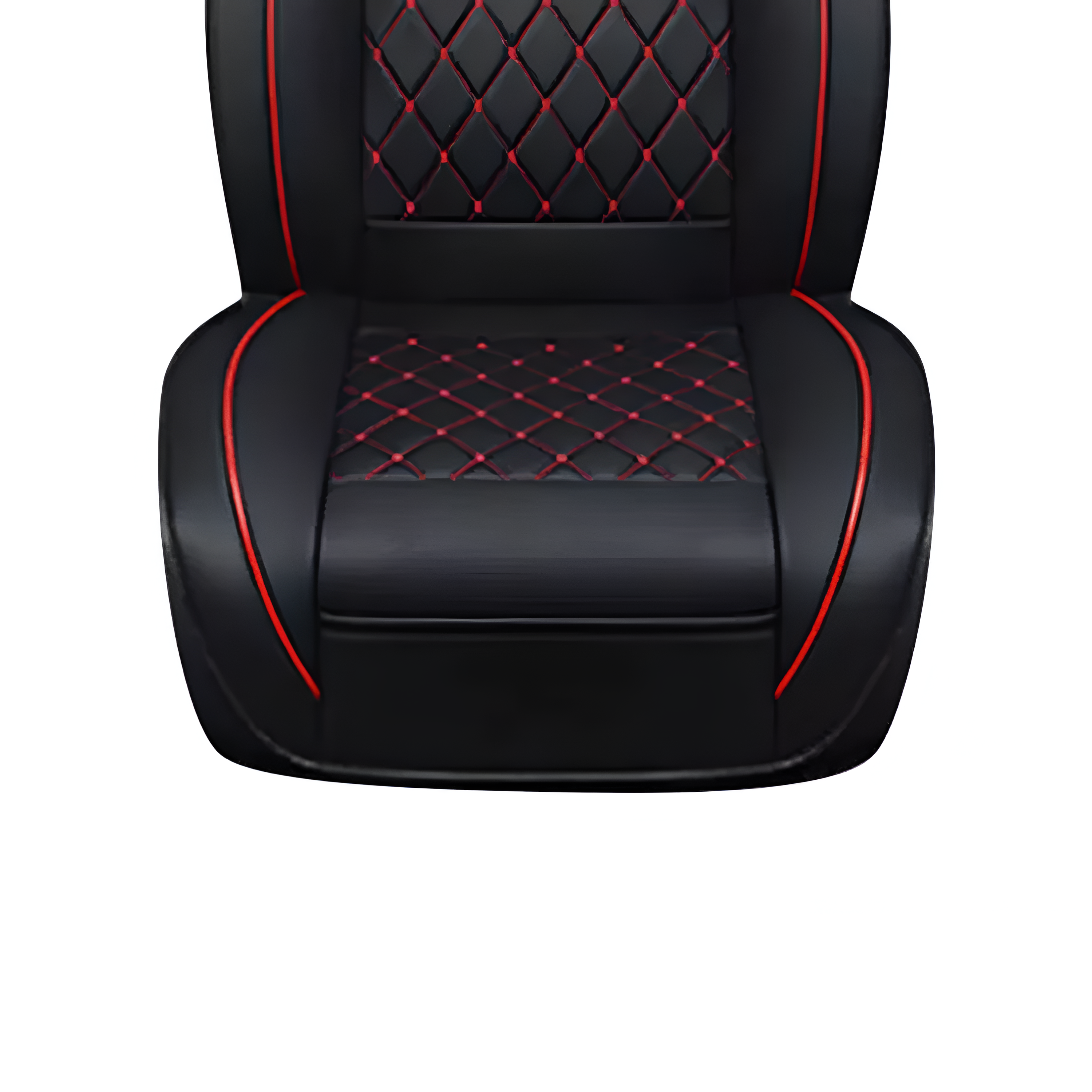 FUNDA ASIENTO AUTO IMPORTCLICK PREMIUM ECO CUERO LISBOA NEGRO ROJO - 2