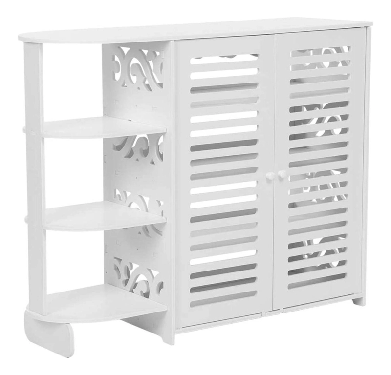 MUEBLE ZAPATERO IMPORTCLICK HOG.299 ORGANIZADOR HOGAR 4 NIVELES BLANCO MADERA - 1