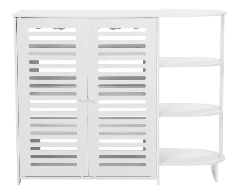 MUEBLE ZAPATERO IMPORTCLICK HOG.299 ORGANIZADOR HOGAR 4 NIVELES BLANCO MADERA - 2