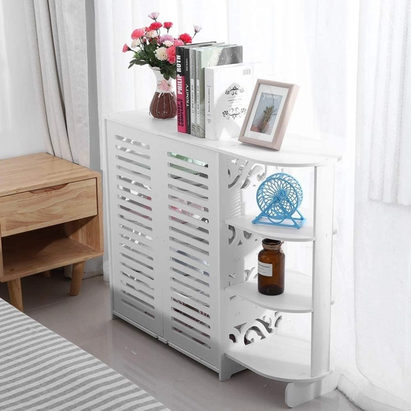 MUEBLE ZAPATERO IMPORTCLICK HOG.299 ORGANIZADOR HOGAR 4 NIVELES BLANCO MADERA - 3