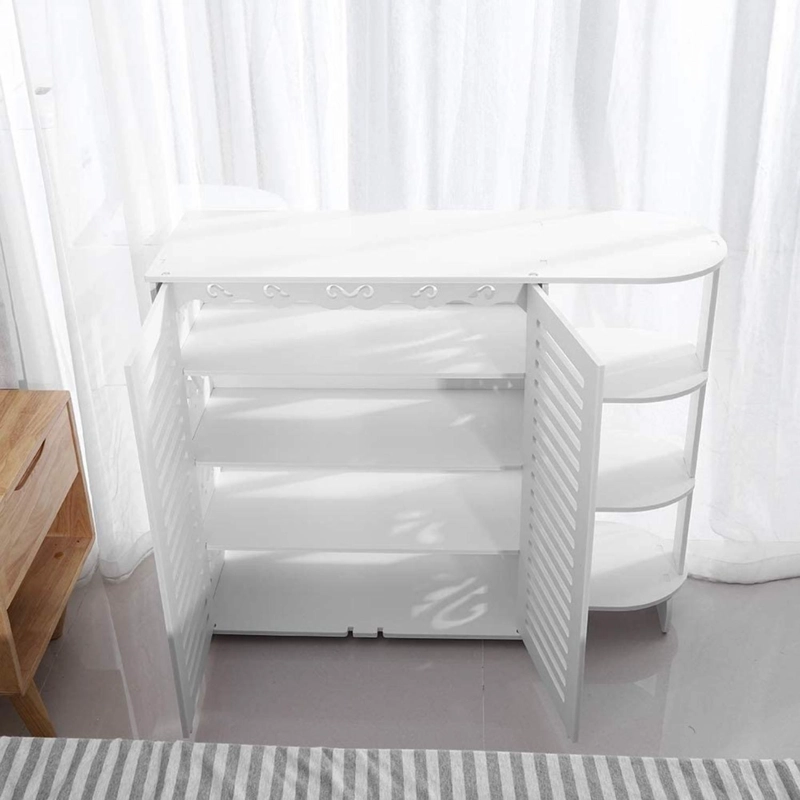 MUEBLE ZAPATERO IMPORTCLICK HOG.299 ORGANIZADOR HOGAR 4 NIVELES BLANCO MADERA - 6