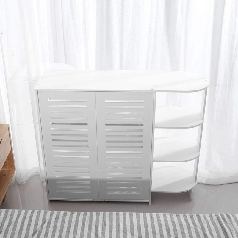 MUEBLE ZAPATERO IMPORTCLICK HOG.299 ORGANIZADOR HOGAR 4 NIVELES BLANCO MADERA - 8