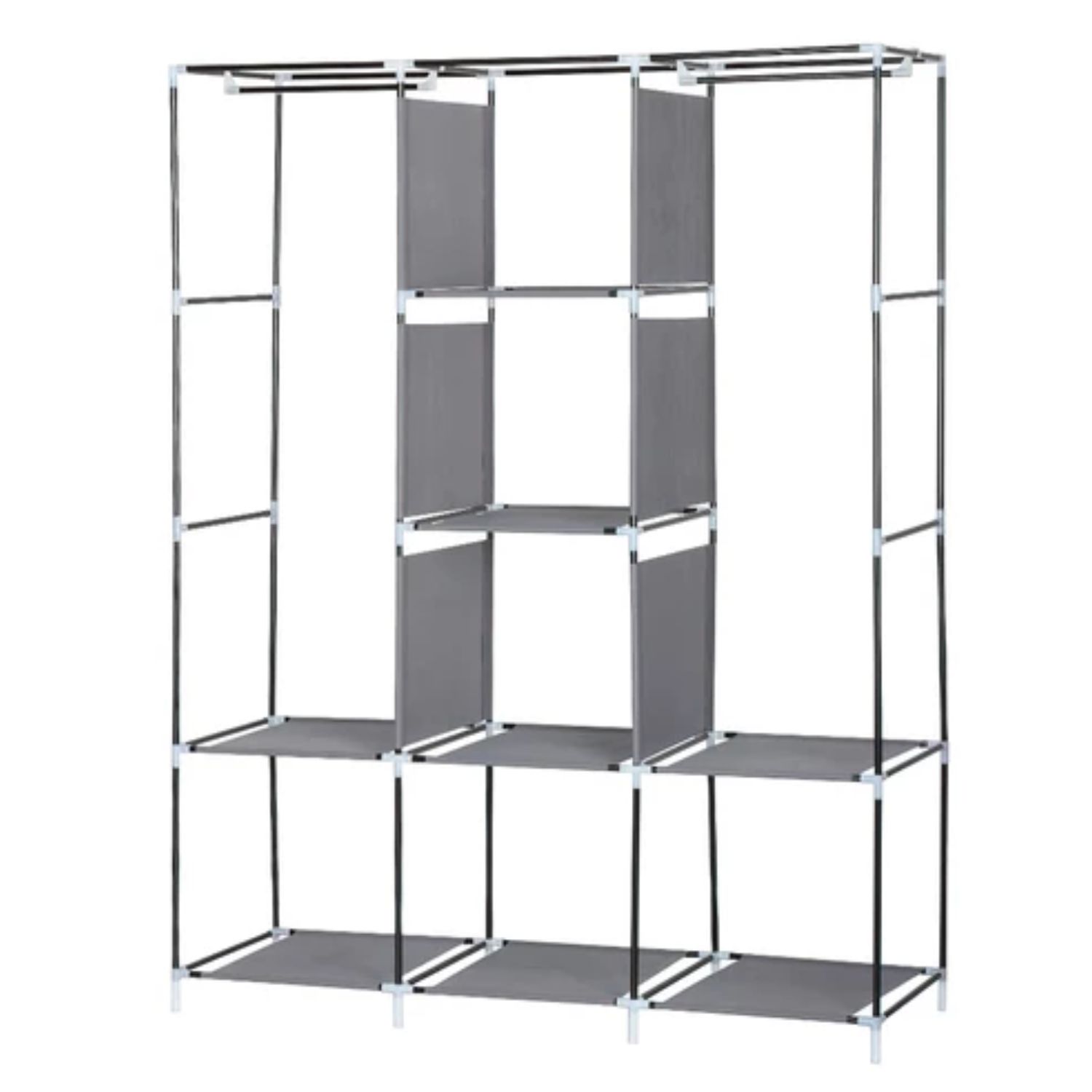 CLÓSET IMPORTCLICK HOG.275 CAFÉ ORGANIZADOR ARMABLE TELA 3 CUERPOS 130X45X175 CM - 4