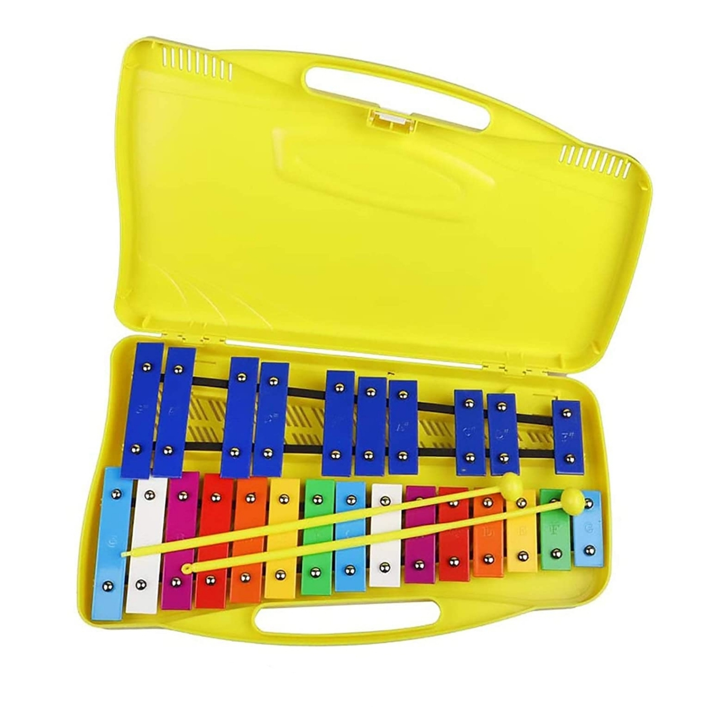 METALÓFONO IMPORTCLICK AMARILLO CROMÁTICO 25 NOTAS INFANTIL PROFESIONAL INF.52 - 2