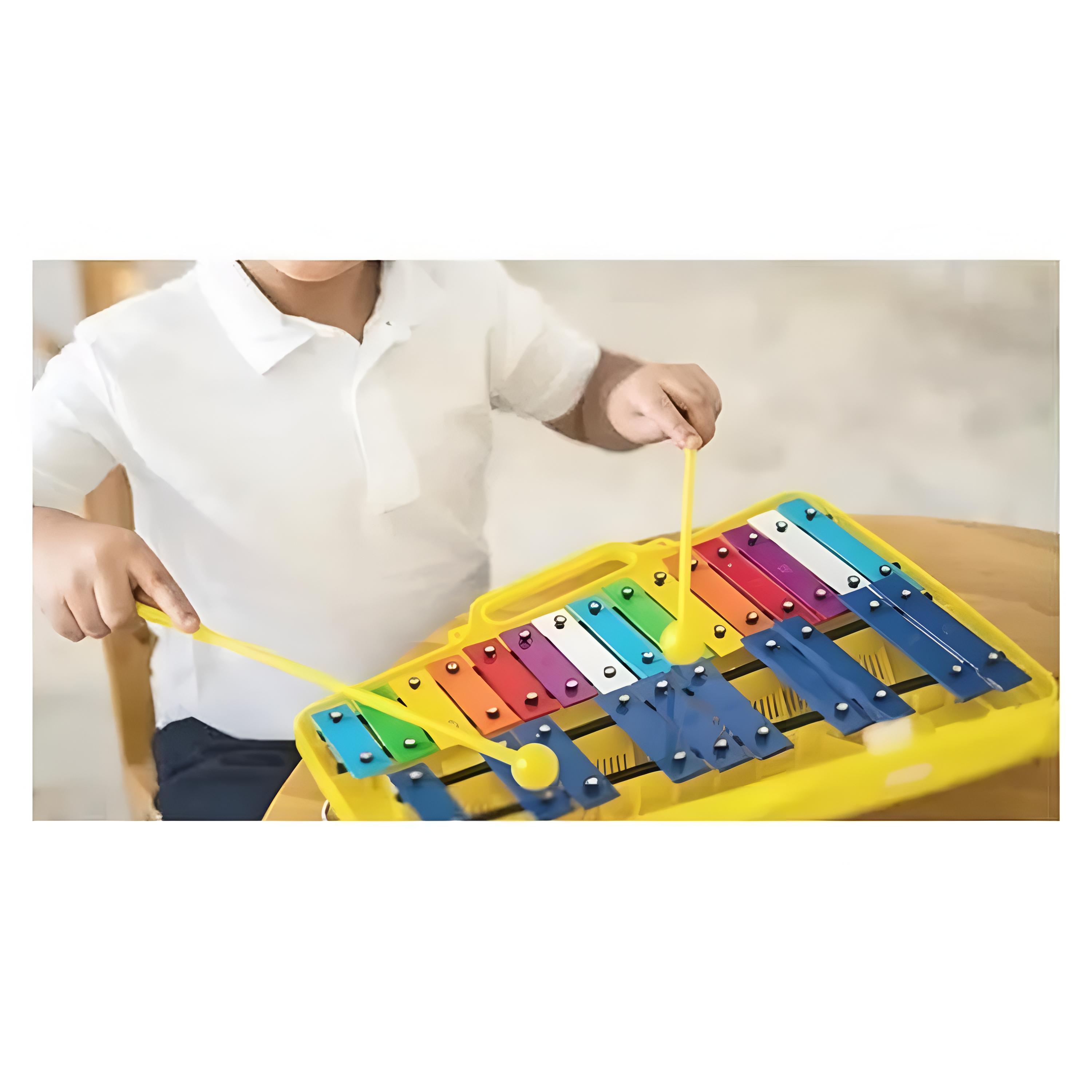 METALÓFONO IMPORTCLICK AMARILLO CROMÁTICO 25 NOTAS INFANTIL PROFESIONAL INF.52 - 6